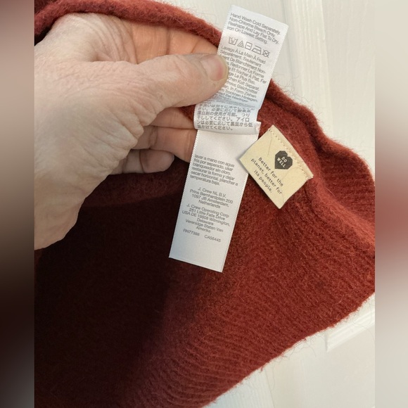 Madewell drop shoulder rust crewneck sweater - Picture 6 of 6